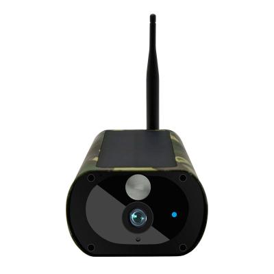 China Waterproof / Quinntek 1080P Wifi Cctv Camera Low Power Design Waterproof IP Camera Solar Powered Cam Waterproof Camouflage Case for sale