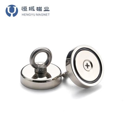 China Industrial magnet D=20 pot magnet Material: A3 steel case with M4 eyenut Strength: 9kg for sale