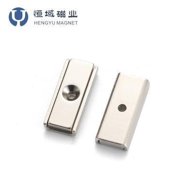 China Industrial Magnet Magnetic Rod And Magnet Rod Material With Countersunk Hole for sale