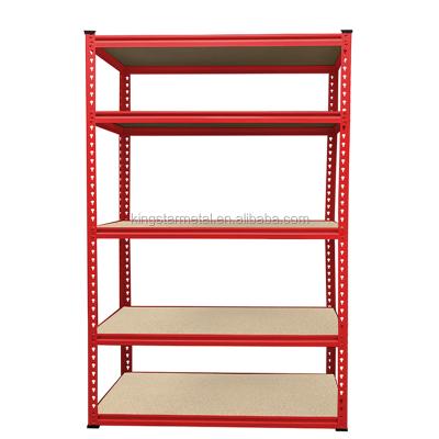 China Height Adjustable 300kg Capacity Boltless Rivet Beam Metal Rack Shelving Stacking Racks Work Benches for sale