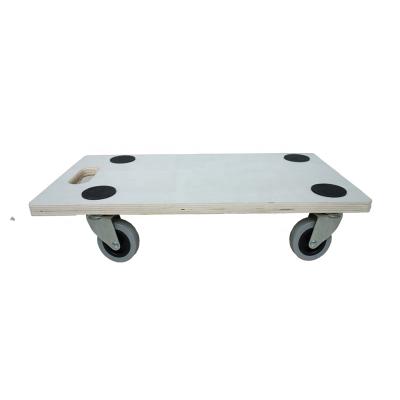 China Furniture Moving Equipment Moving Dolly With MDF Plate 4 Round PP Anti-Slips for sale