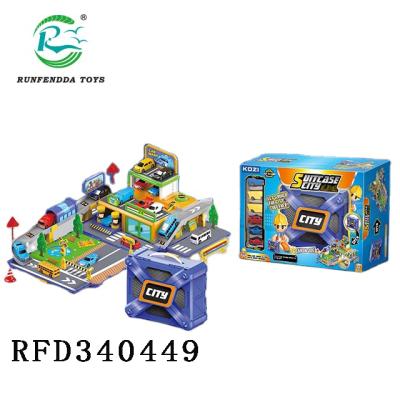 China 2020 Popular Slot Toy Products City Park Game Set Parking Lot Toys Track Toys For Kids for sale