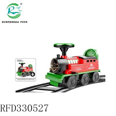 China Ride On Toy Train Toy Kids Ride On Electric Car Christmas Track Car With Light And Music for sale