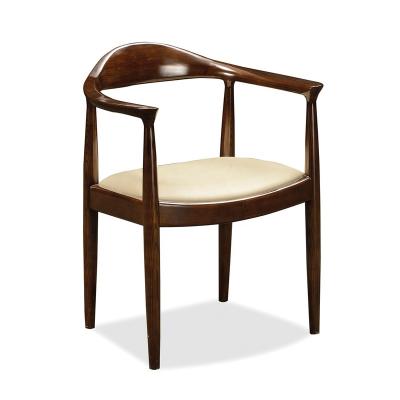 China Contemporary Chinese Style Regular Solid Wood Chair Hotel Restaurant Dining Chair for sale