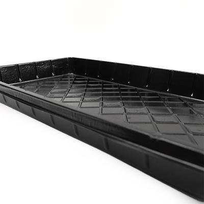 China Non-porous Nursery Tray Box Seed Propagation Plant Seed Tray Agriculture Greenhouse Planting Seed Eco-friendly Black Plastic Germination Pot for sale