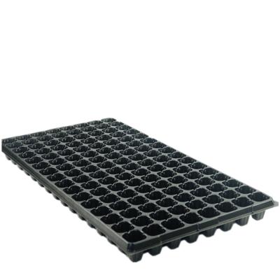 China Eco-friendly Seed Planting 128 Cell Plastic PET Socket Seed Starting Grow Germination Tray For Greenhouse Vegetable Nursery for sale