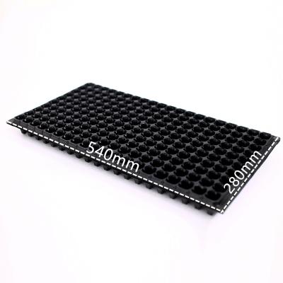 China Eco-friendly Seed Planting 200 Cell Plastic Material Plant Growing Tray Black Vegetable Seed Germination for sale