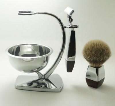 China Shaving Brush Fashion Style Private Label Shaving Brush Badger Hotel Shaving Kit for sale