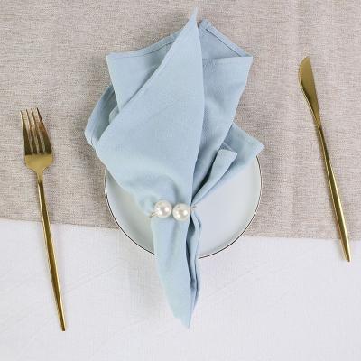 China Napkin Reusable 100% Cotton Cloth Customize Cloth Cloth Able Napkins Set For Wedding Dinner Restaurant Party Decorative Napkins for sale