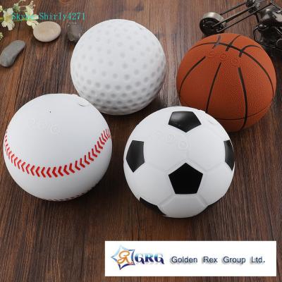 China Creative basketball wireless mini Bluetooth speaker spherical football basketball baseball golf small stereo outdoor for sale