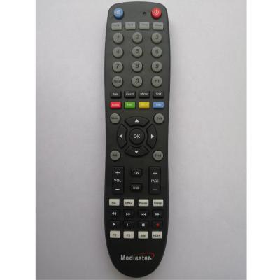 China IR STB MEDIASTAR remote control for 57 IR keys black for sale