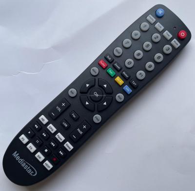 China IR STB MEDIASTAR remote control in 57 IR keys black for sale