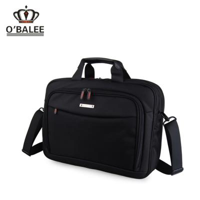 China Goods directly from china factory overflow water running proof custom 17 inch black nylon laptop shoulder bag for sale