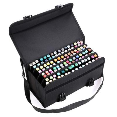 China OEM Durable Waterproof Multifunction Baldric Marker Pen Organizer Case Removable 300D Polyester PE Board Shoulder Strap Zipper Pouch for sale