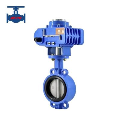 China Electric Actuator Butterfly Valve Concentric Ductile Iron Wafer Type Butterfly Valve for sale