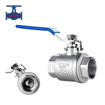 China 2-PC Type WCB CF8 CF8M 1000 WOG Ball Valve NPT BSP Female Threaded Ball Valve for sale