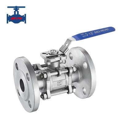 China Stainless Steel CF8 CF8M 3PC Full Bore Ball Valve Lockable Standard for sale