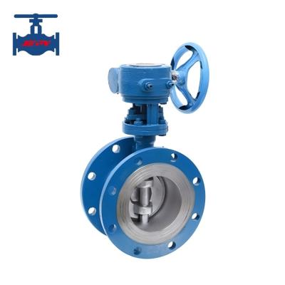 China Cast Steel WCB Flanged Butterfly Valve Triple Offset For Water / Steam And Oil Use for sale