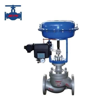 China ANSI GB Flange Spring Returned Pneumatic Modulating Control Valve 4-20mA Signal Control Valve for sale