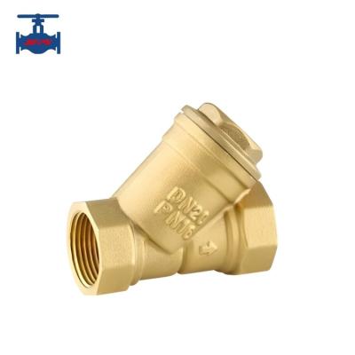 China Easy Install Brass Screw Type Valve Female Threaded Y Type Strainer for sale