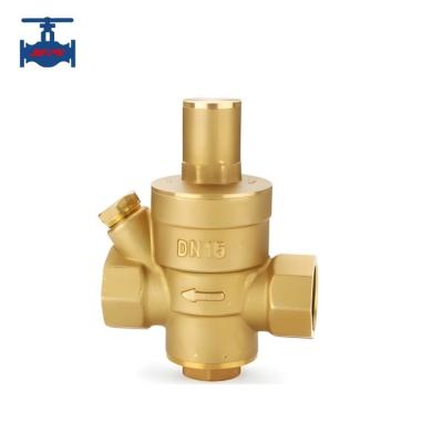 China Standard Brass Threaded Piston Type Pressure Reducing Valve For Branch Water Pipeline for sale