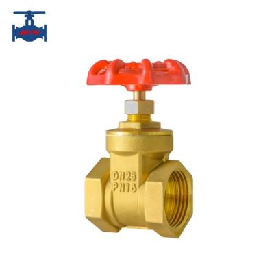 China Corrosion Resistant Brass Female Threaded Gate Valve With Handwheel Operation for sale