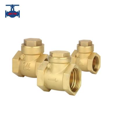 China Brass Female Threaded Swing Check Valve For Medium Backflow Prevention for sale