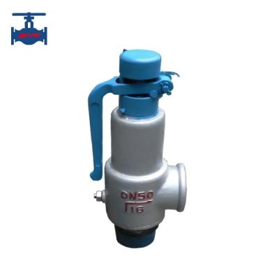 China Spring Loaded Male Threaded Safety Valve WCB CF8 CF8M With Level Handle Operation for sale