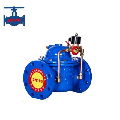 China Hydraulic Cast Steel Electric Water Flow Control Valve Quick Response for sale