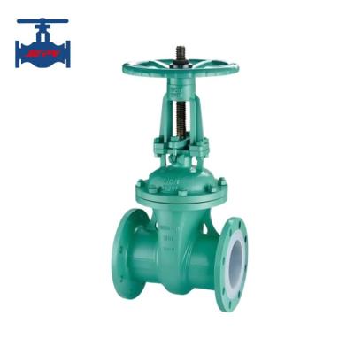 China Full Fluorine Lined Flanged Gate Valve for sale