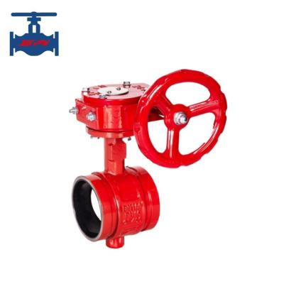 China Lightweight Signal Butterfly Valve Ductile Iron Worm Gear Operated for sale