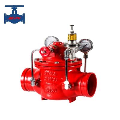 China Fast Response Fire Fighting Check Valve Ductile Iron Pilot Operated Pressure Reducing Valve for sale