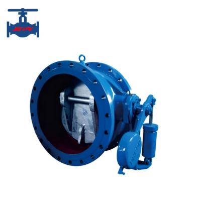 China Hydraulic Butterfly Type Check Valve Ductile Iron  Cast Steel for sale