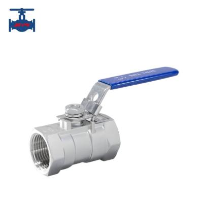 China Stainless Steel Screw End Ball Valve CF8 CF8M 1000WOG 1PC Type Threaded Ball Valve for sale