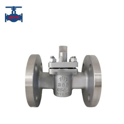 China ANSI Standard Stainless Steel Inverted Pressure Balance Oil Lubricated Plug Valve for sale