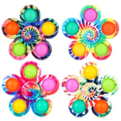 China fidgety person sensory toys flower shape relaxing hand toys bubbling fidgety person spinner fidgety person sensory toys for adult kids for sale