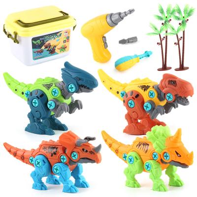 China DIY Asemble Children's DIY Education Jigsaw Puzzle Toy Learning Take Apart Dinosaur Toys Electronic Drill Educational Toys For Children for sale