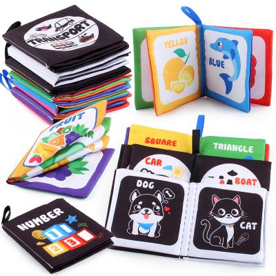 China Eco-friendly Material Soft Cloth Children Intelligence Development 3D Baby Cloth Book Baby Busy Toys for sale