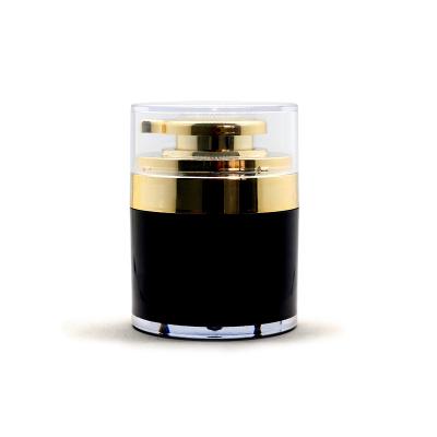 China Wholesale 30g 50g cream jar packaging fancy jar gold airless cosmetic jar luxury cosmetic gold cosmetic jar with clear lid for sale