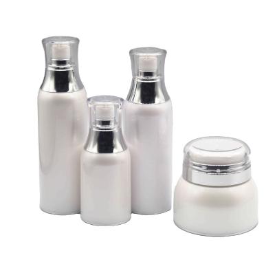 China 30ml 50ml 100ml 120ml 150ml Bottle Travel Durable Luxury White Cosmetic Acrylic Airless Bottle for sale