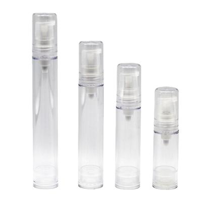 China 1 Mini Vacuum Round Airless Durable Empty Travel Lotion Cream Plastic Bottle For Skin Care Skin Care Airless Bottle for sale