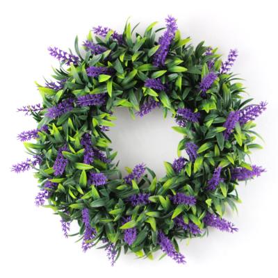 China Festival Performance Decoration New Style Lavender Garlands and Braid 37cm Christmas Decorations Braid Summer Garlands for Front Door for sale