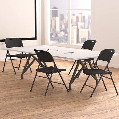 China Plastic Table And Chair Easy Carrying Camping Stackable Folding Chairs For Events for sale