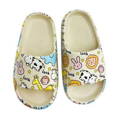 China Printed 2021 new style cartoon yezzy children casual indoor shoes kids slippers for girls and boys for sale