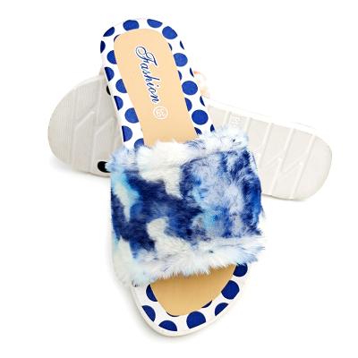 China Manufacturers Creative/Comfortable/Durable/Non-slip Fur Canvas Home Ladies Customize Bathroom Bulk Shoes Private Label 2021 Winter Fluffy Slippers For Indoor Women for sale