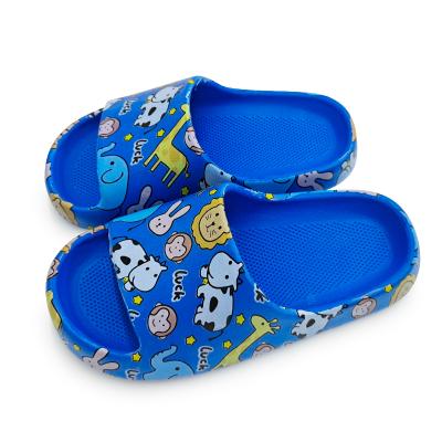 China Non-slip Fashion Non-slip Home Outdoor Boys Slides Wholesales Baby Kids Children Normal Printed Slippers 1-7yrs for sale