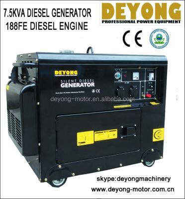 China High Quality Portable 7KW/8KW/9KW/10KW Air Cooled Diesel Generator DY7500LN for sale