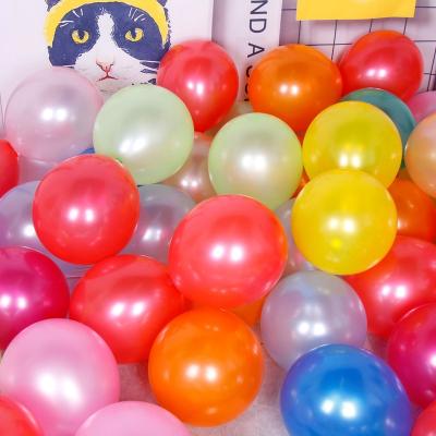 China Eco-Friendly 2.2g Thicken Mayor Balloon Colorful Wedding Decoration Glowing Beaded Air Balloon Te koop