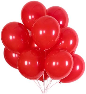 China 100pcs Eco-friendly Red Balloons 12 Inch Red Latex Party Balloons Helium Quality For Party Decoration Or Christmas Party Te koop