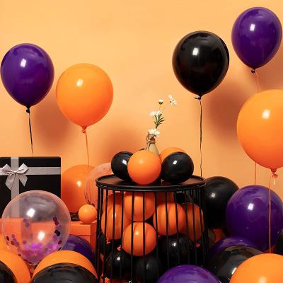 중국 Eco-friendly Black Color Happy Halloween Haoshidai Printing Latex Balloon 판매용